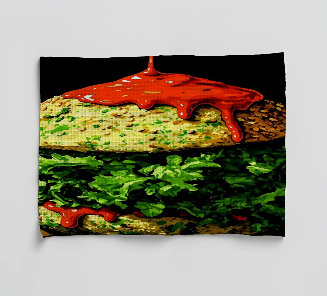 Hamburger - Pop Art canovaccio da cucina da ColorCrash Gallery