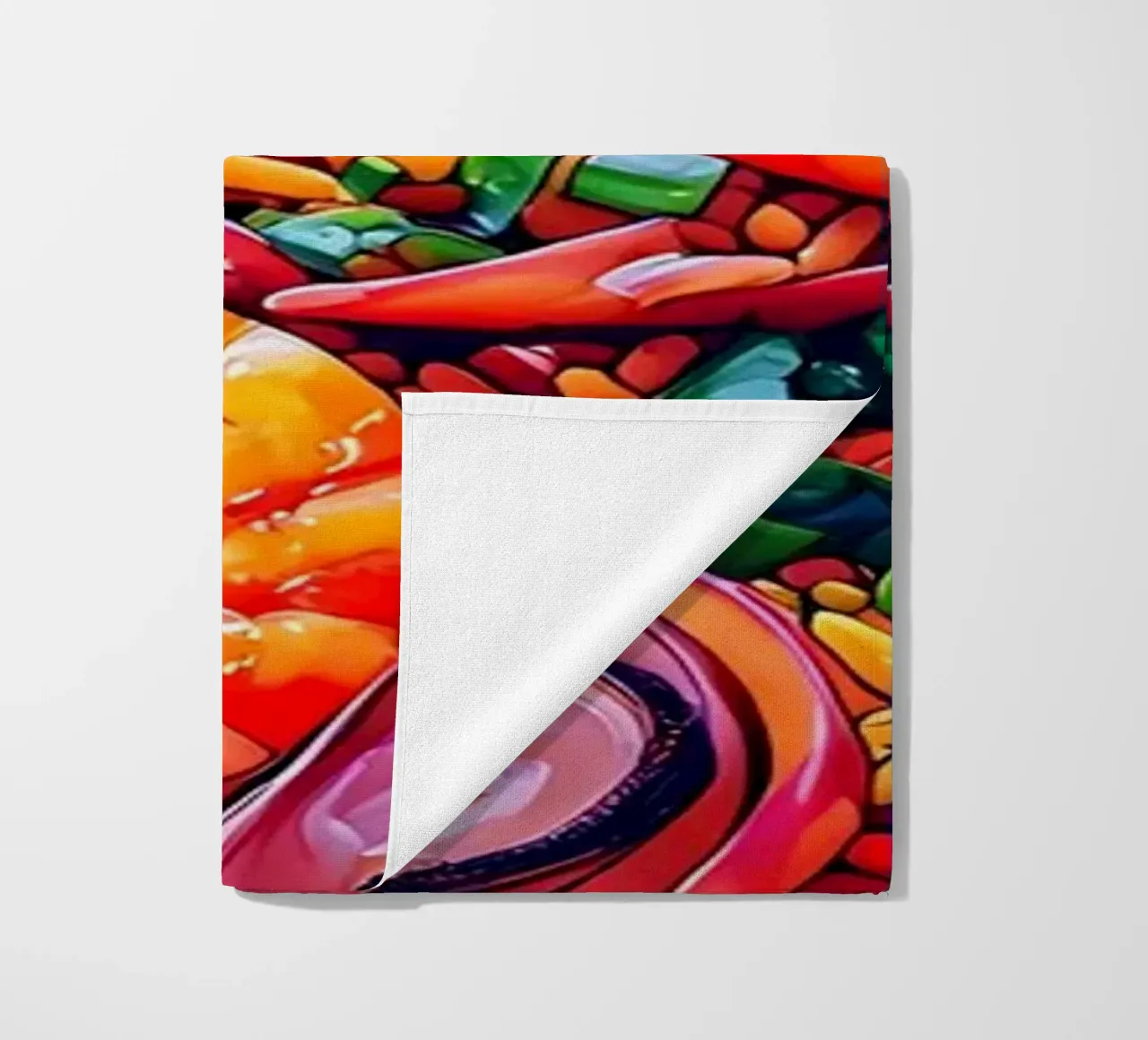 Riso fritto ai gamberetti - Pop Art telo mare da ColorCrash Gallery