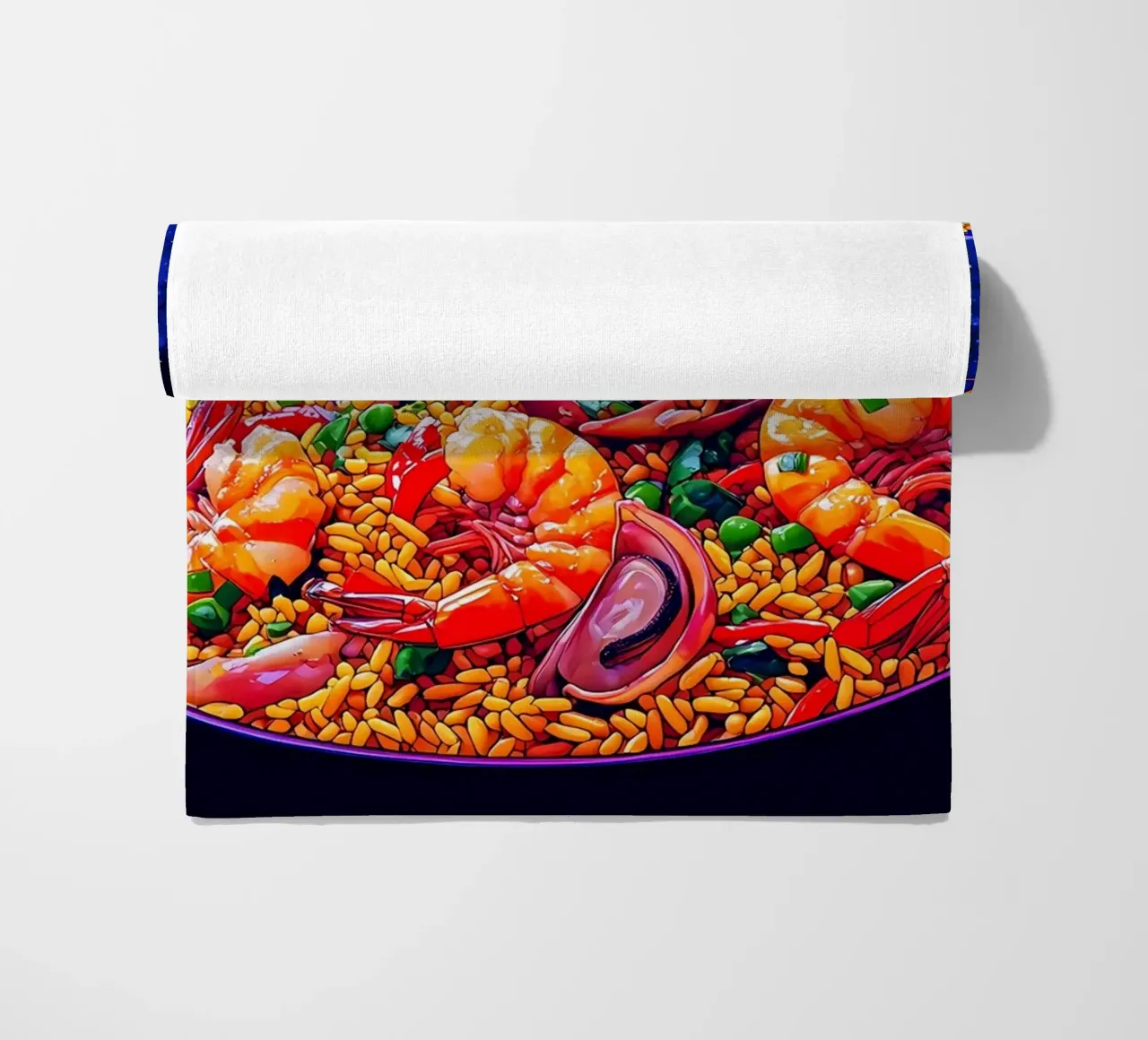 Riso fritto ai gamberetti - Pop Art telo mare da ColorCrash Gallery