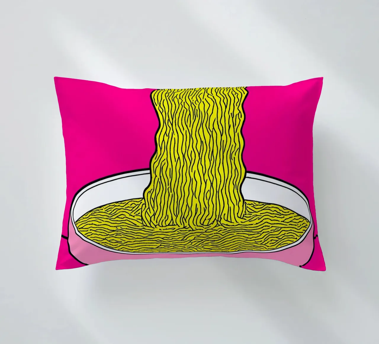 Tagliatelle - Pop Art cuscino da ColorCrash Gallery