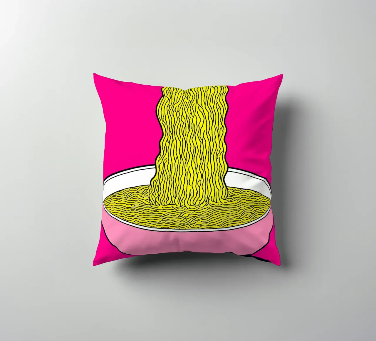 Tagliatelle - Pop Art cuscino da ColorCrash Gallery