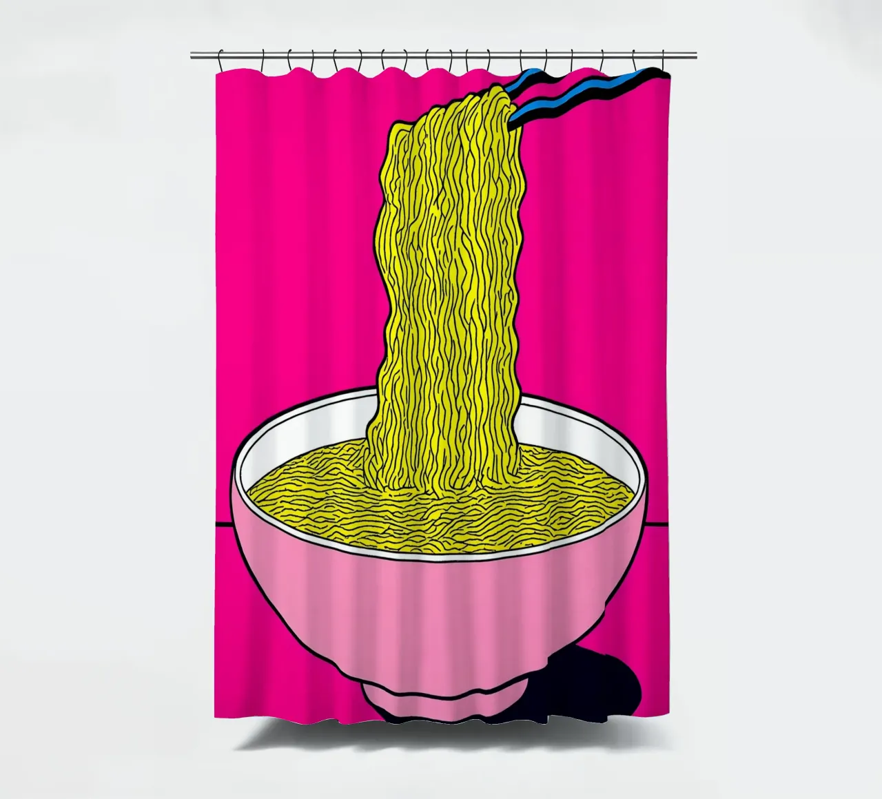 Tagliatelle - Pop Art tenda da doccia da ColorCrash Gallery