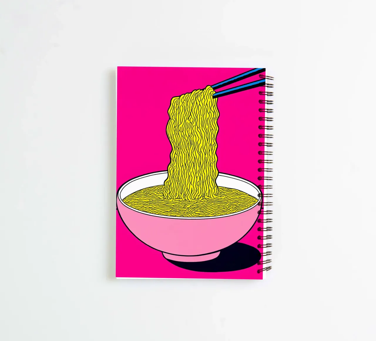 Noodles - Pop Art spiral notebook by ColorCrash Gallery