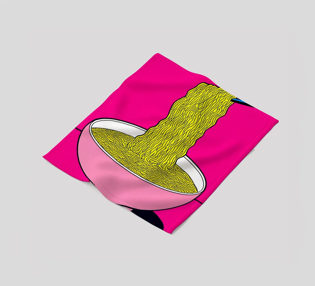 Tagliatelle - Pop Art coperta in pile da ColorCrash Gallery