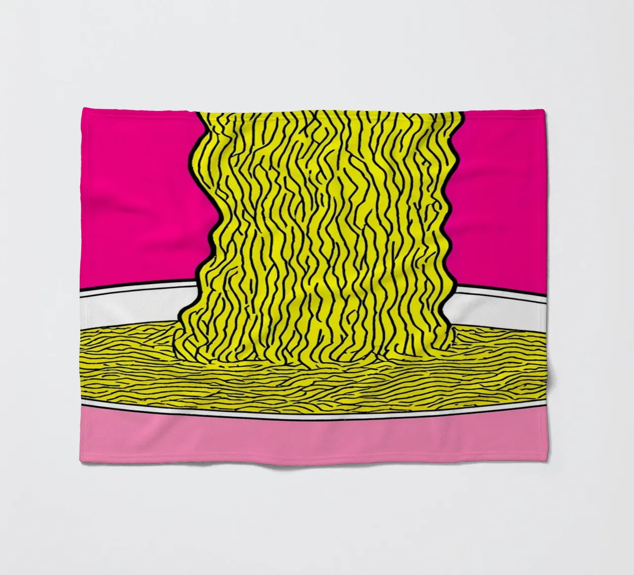 Tagliatelle - Pop Art coperta in pile da ColorCrash Gallery