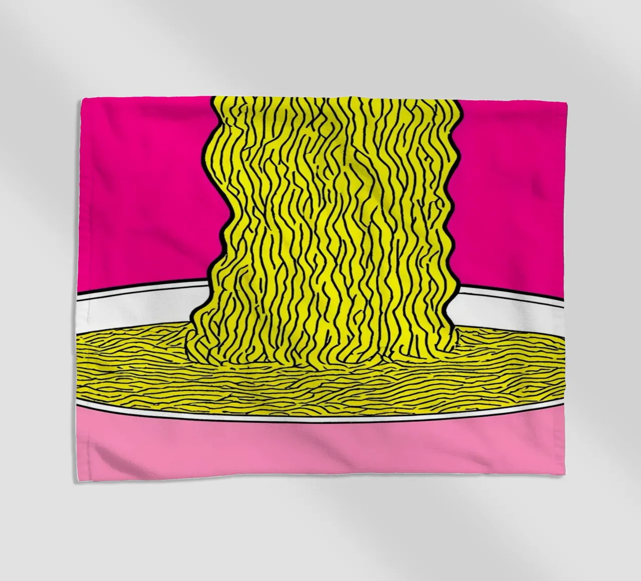 Tagliatelle - Pop Art telo mare da ColorCrash Gallery