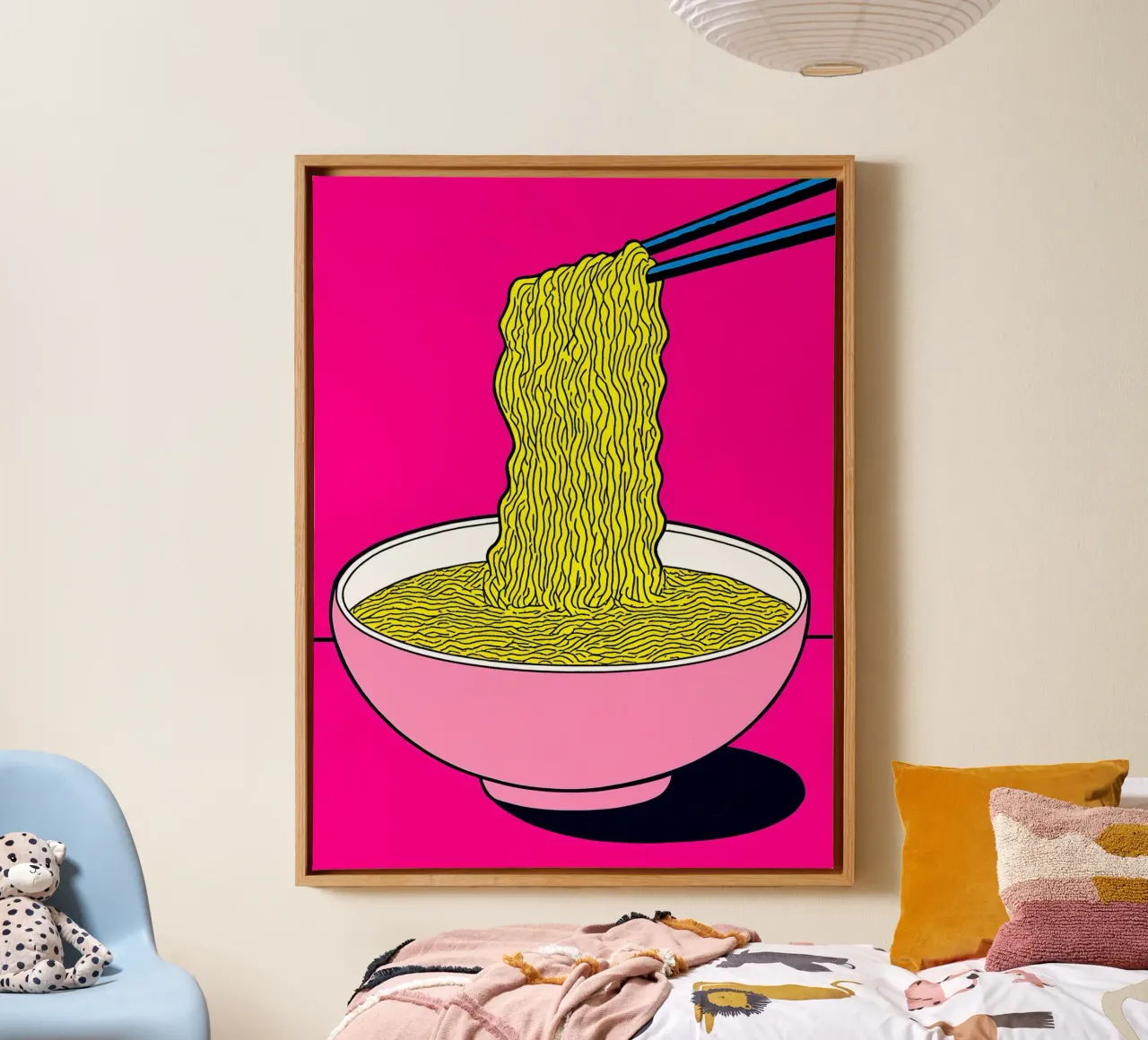 Noodles - Pop Art canvas by ColorCrash Gallery