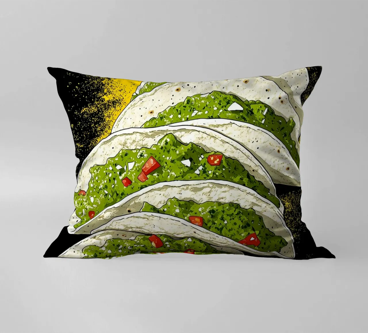 Tacos - Pop Art cuscino da ColorCrash Gallery