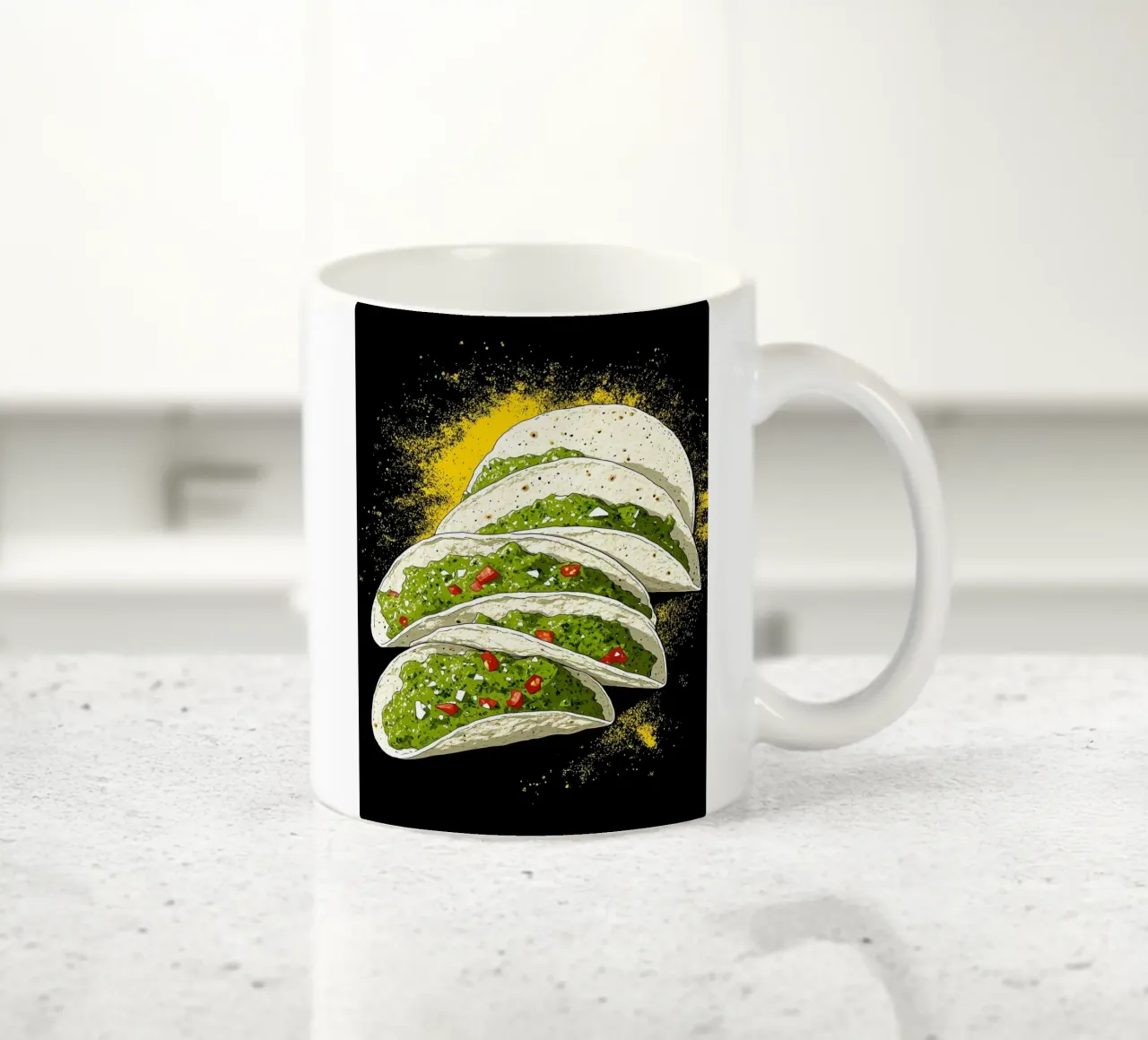 Tacos - Pop Art tazza in ceramica da ColorCrash Gallery