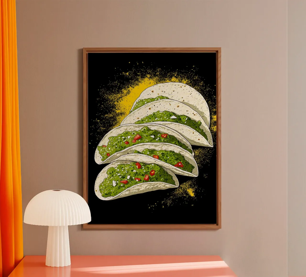 Tacos - Pop Art alluminio dibond da ColorCrash Gallery