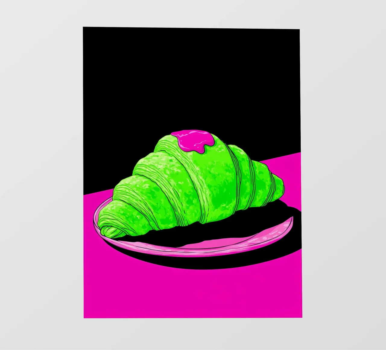 Croissant - Pop Art telo in pvc da ColorCrash Gallery