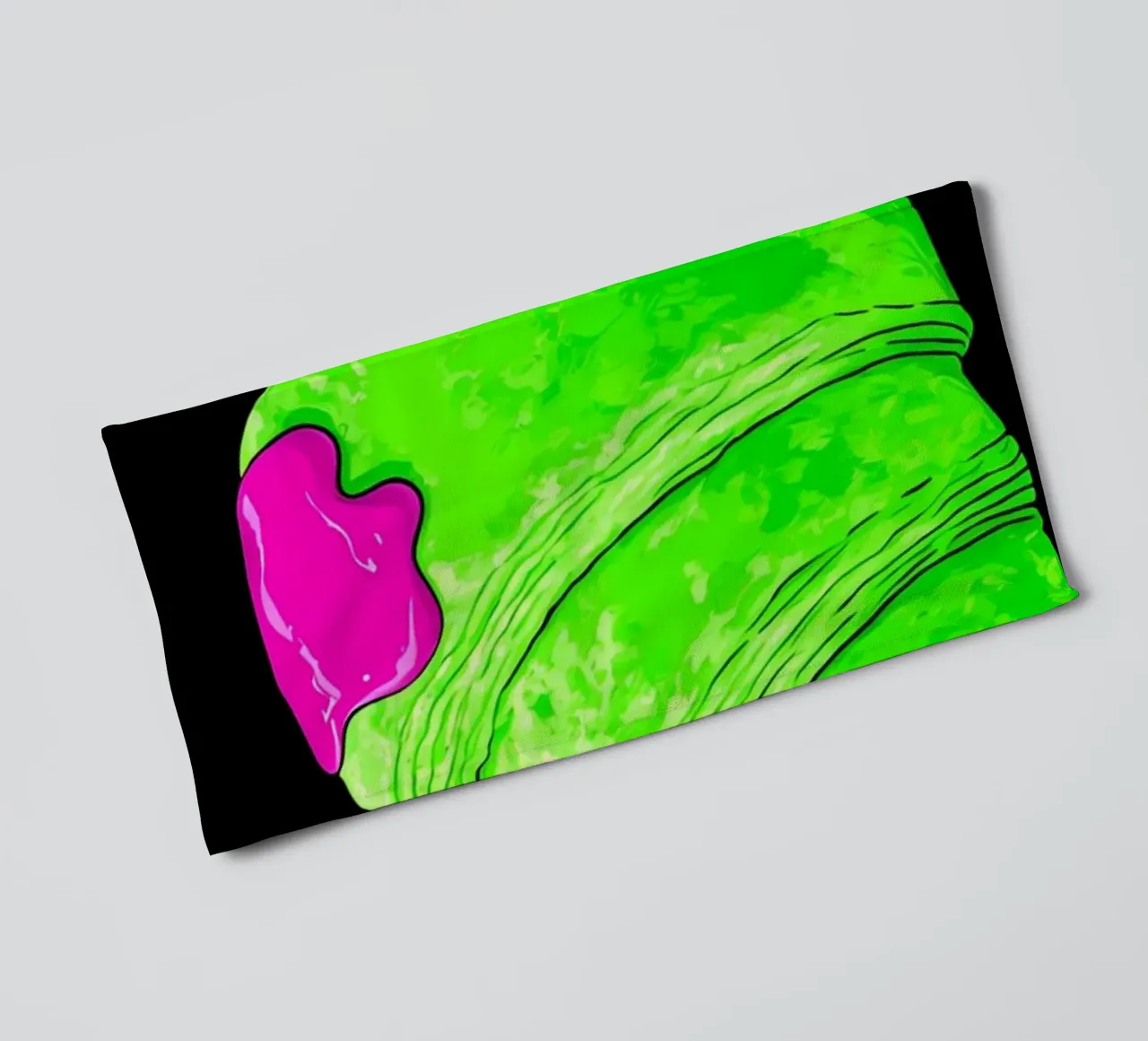 Croissant - Pop Art asciugamano da bagno da ColorCrash Gallery