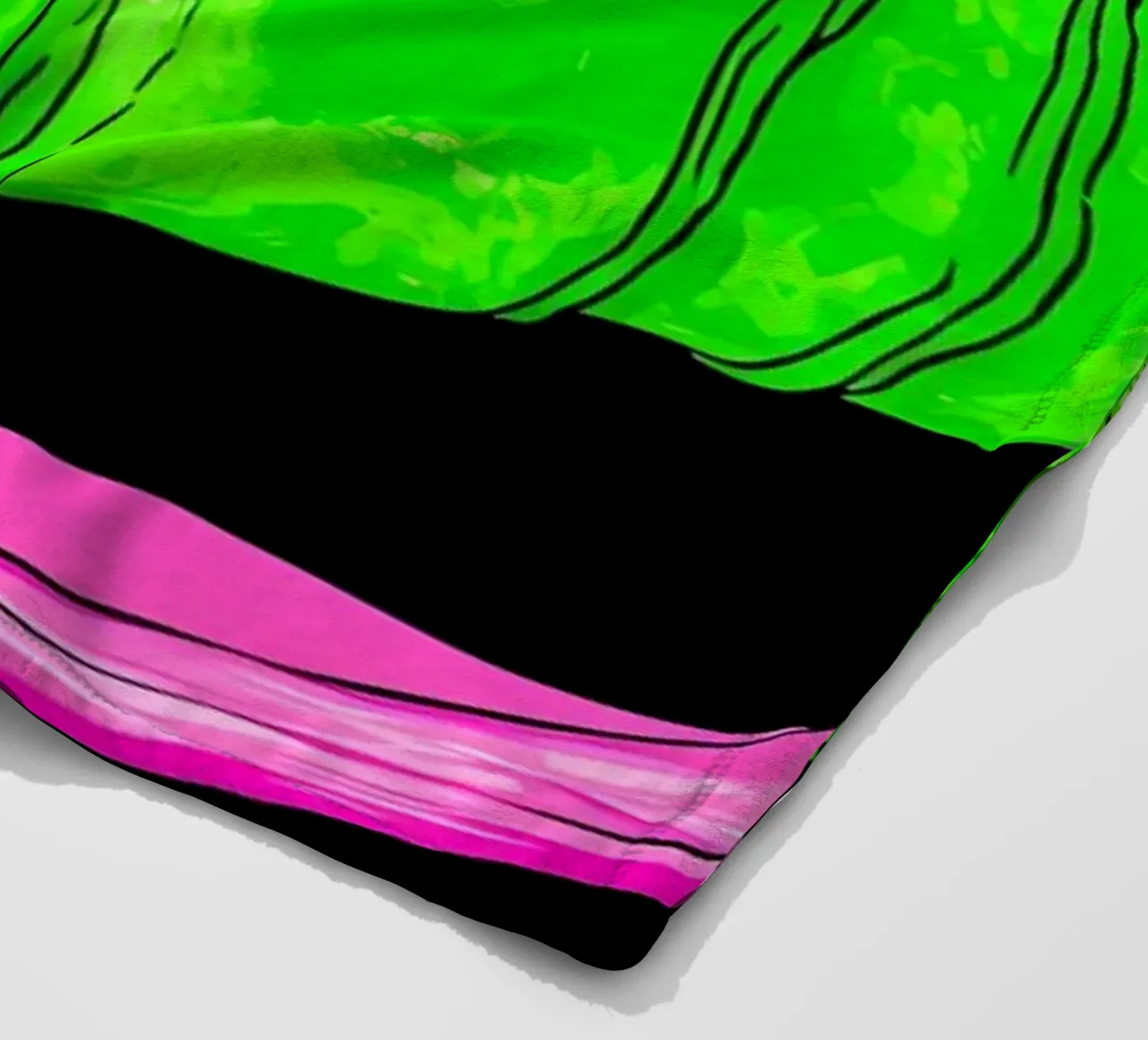 Croissant - Pop Art coperta in pile da ColorCrash Gallery