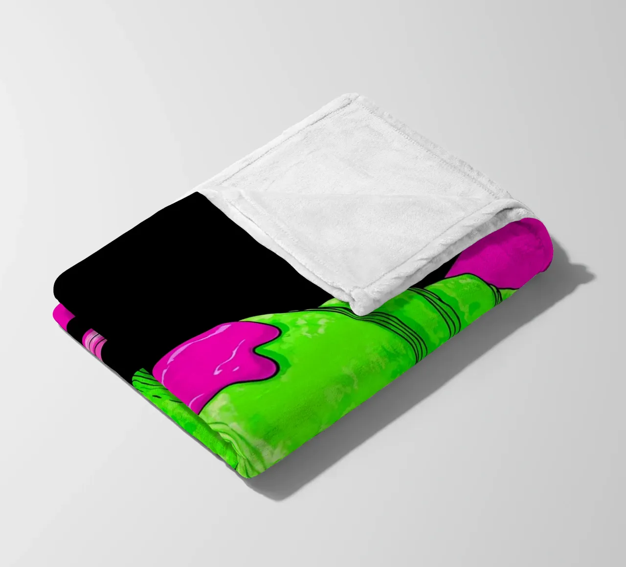 Croissant - Pop Art coperta in pile da ColorCrash Gallery