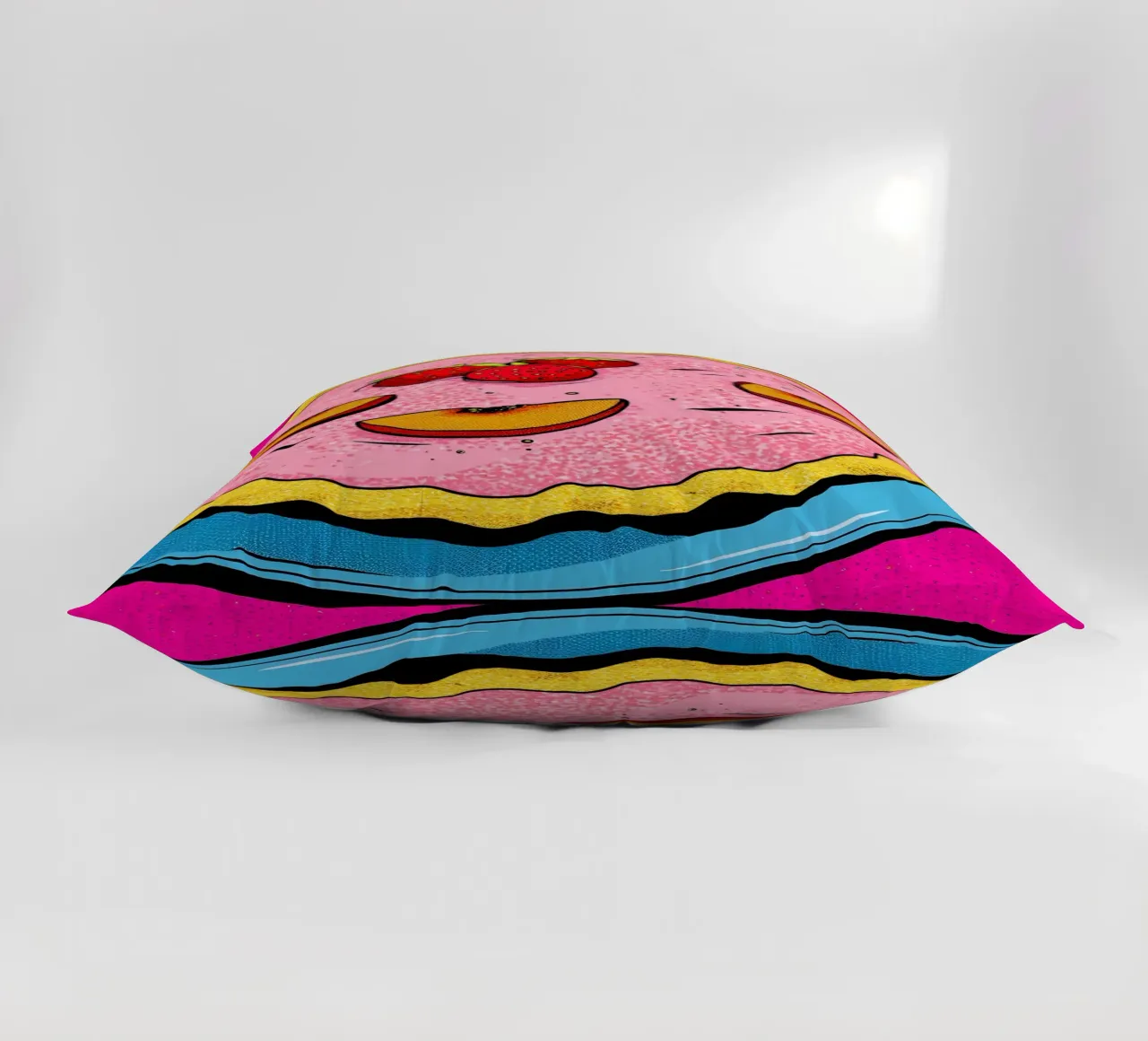 Torta di fragole - Pop Art cuscino da ColorCrash Gallery