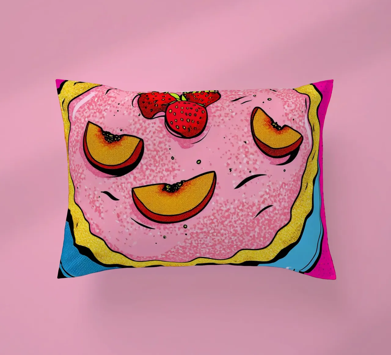 Torta di fragole - Pop Art cuscino da ColorCrash Gallery
