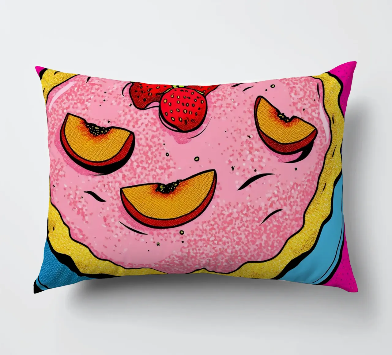 Torta di fragole - Pop Art cuscino da ColorCrash Gallery