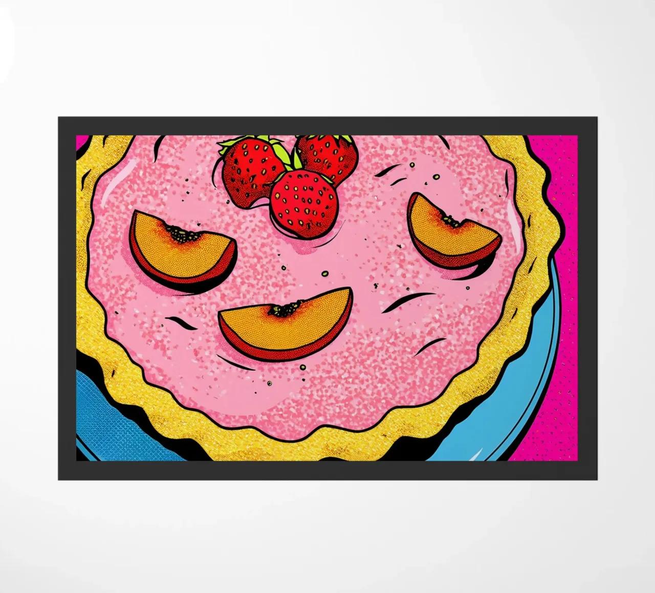 Torta di fragole - Pop Art zerbino da ColorCrash Gallery