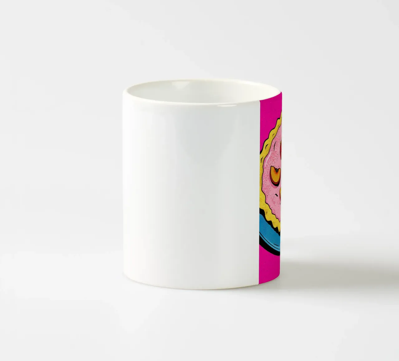 Torta di fragole - Pop Art tazza in ceramica da ColorCrash Gallery