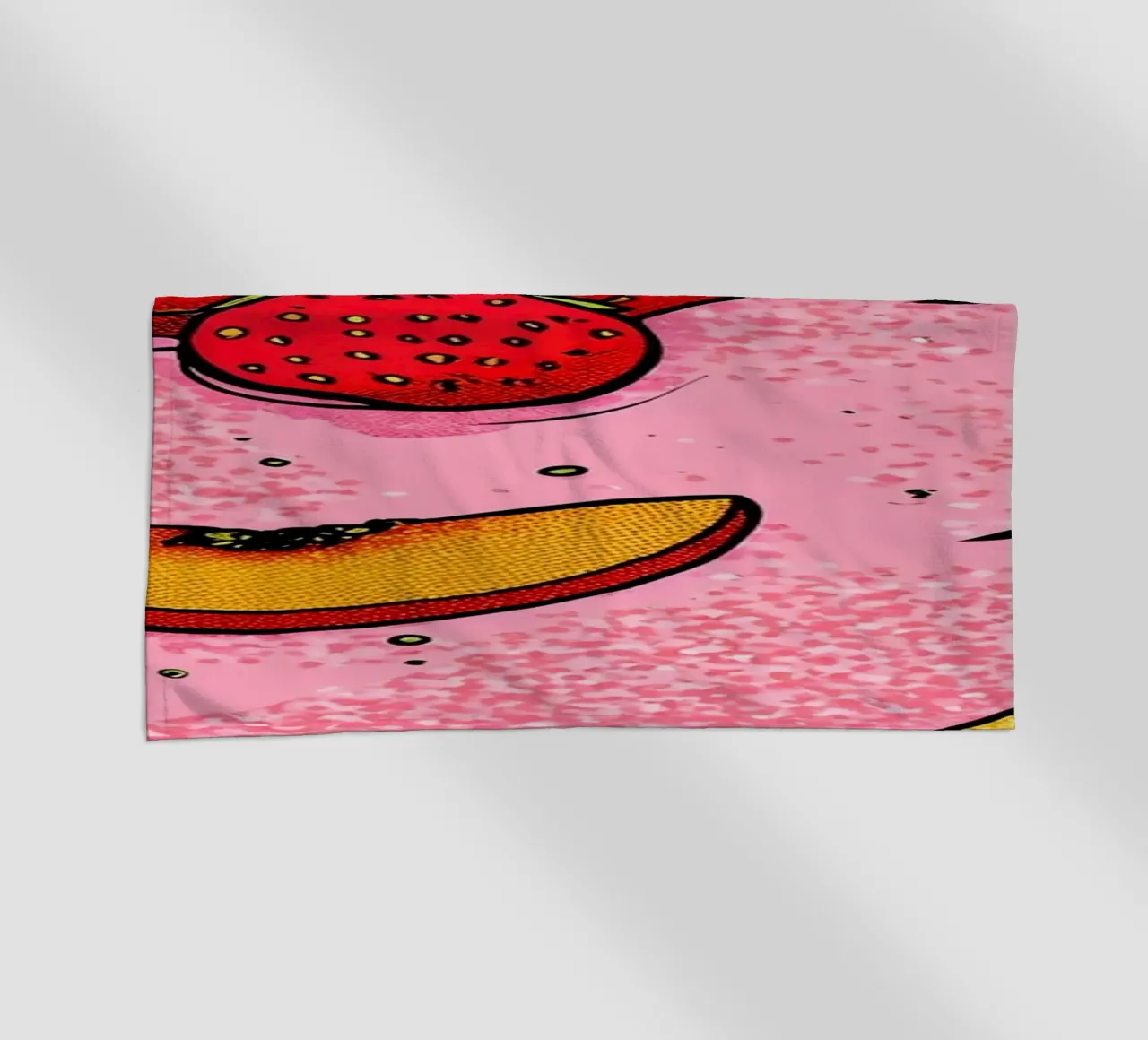 Torta di fragole - Pop Art telo mare da ColorCrash Gallery