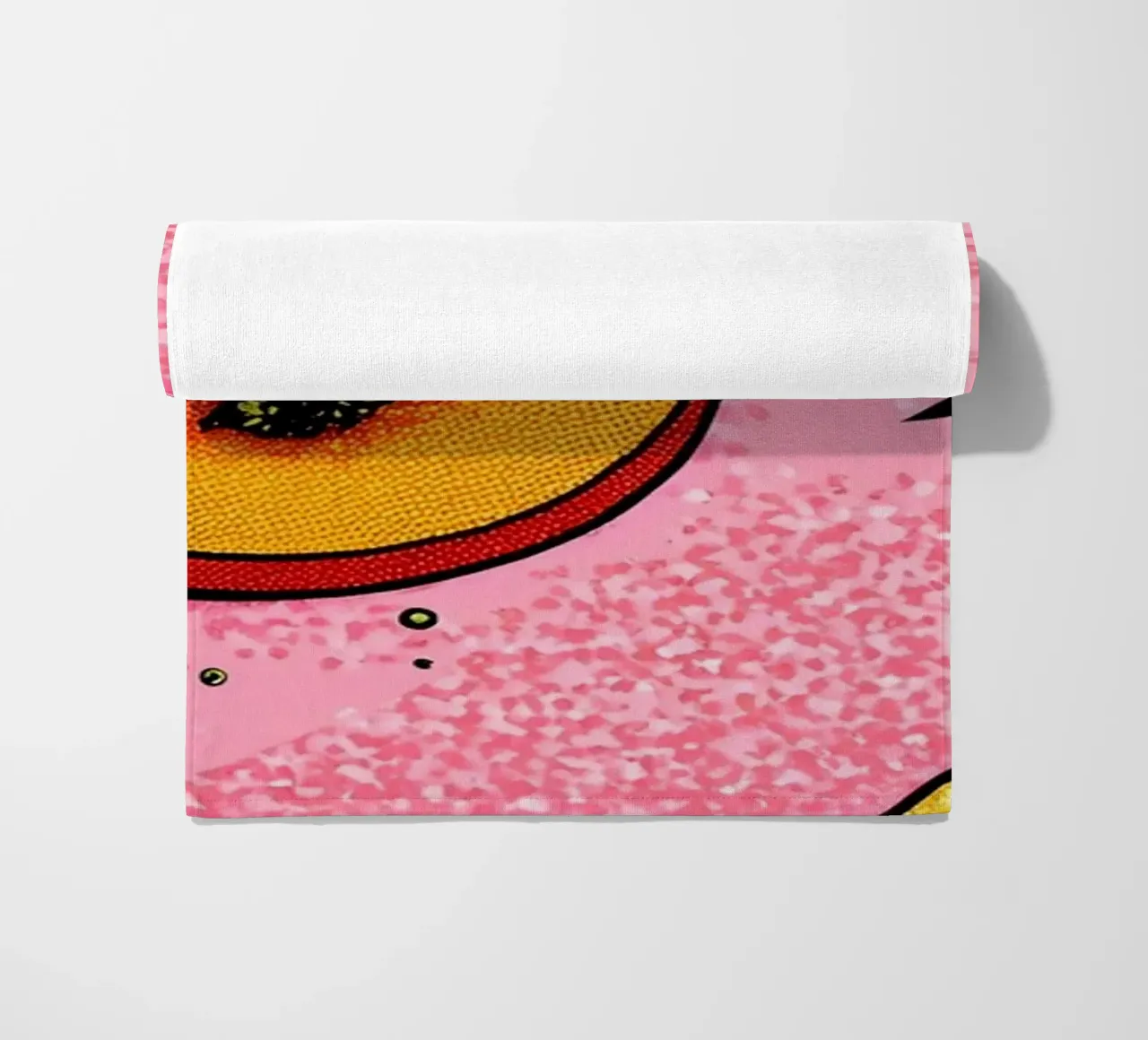 Torta di fragole - Pop Art telo mare da ColorCrash Gallery