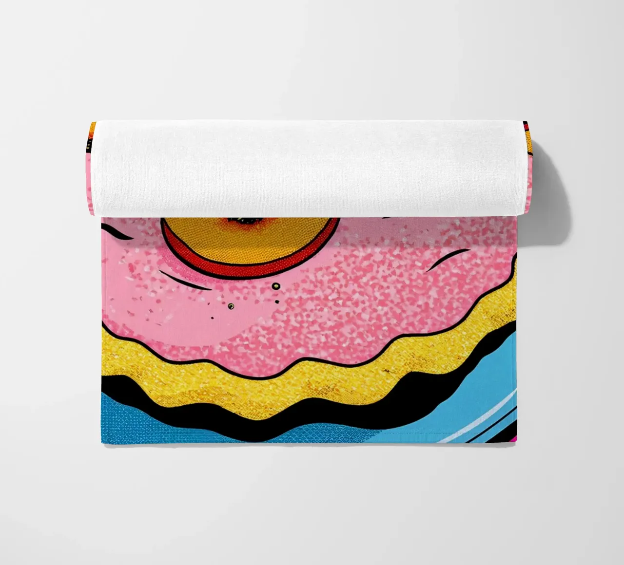 Torta di fragole - Pop Art telo mare da ColorCrash Gallery