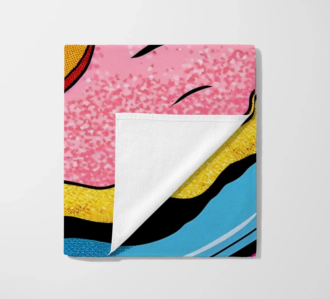 Torta di fragole - Pop Art telo mare da ColorCrash Gallery