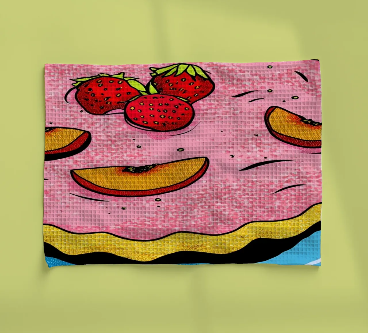 Torta di fragole - Pop Art canovaccio da cucina da ColorCrash Gallery