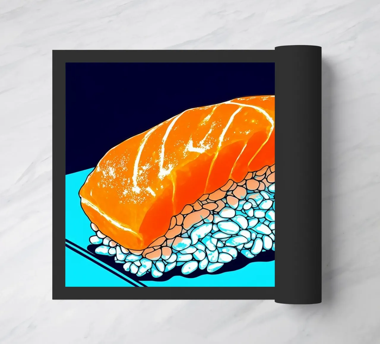 Sushi di salmone - Pop Art zerbino da ColorCrash Gallery