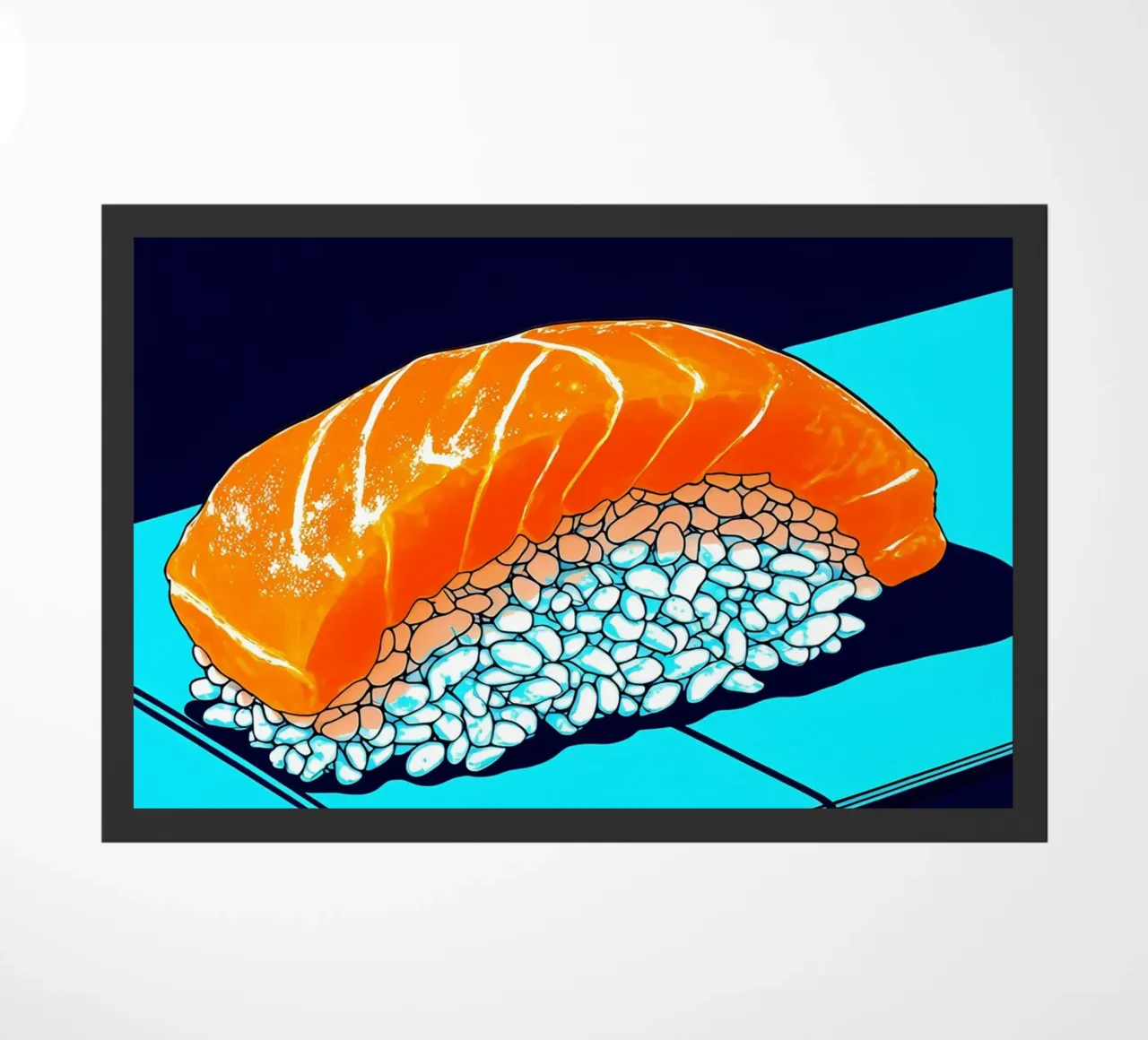 Sushi di salmone - Pop Art zerbino da ColorCrash Gallery