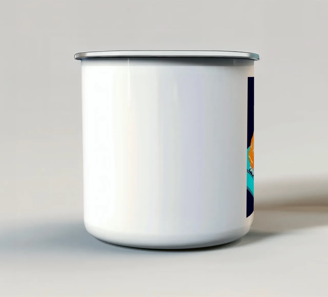 Sushi di salmone - Pop Art tazza in smalto da ColorCrash Gallery