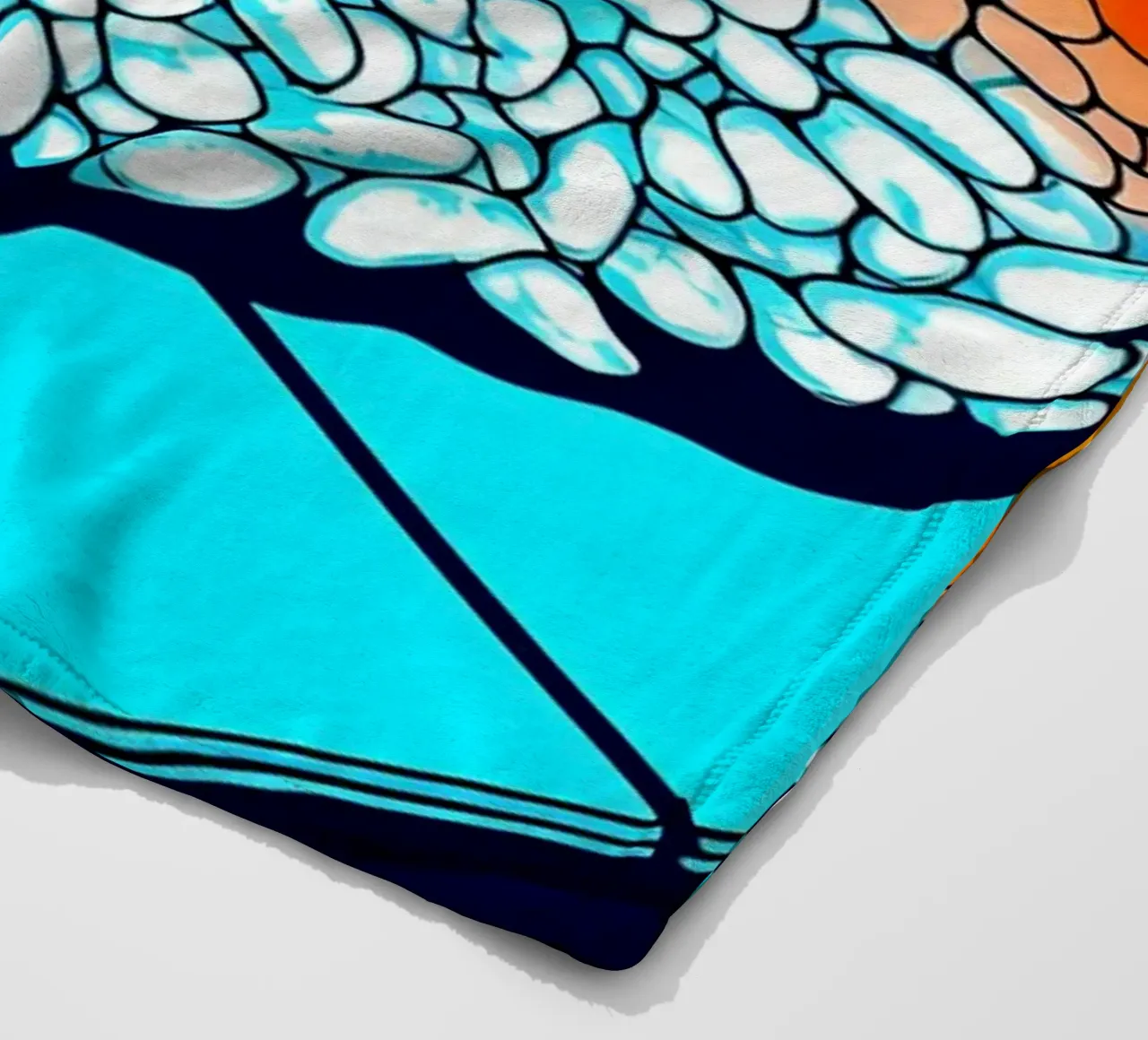 Sushi di salmone - Pop Art coperta in pile da ColorCrash Gallery