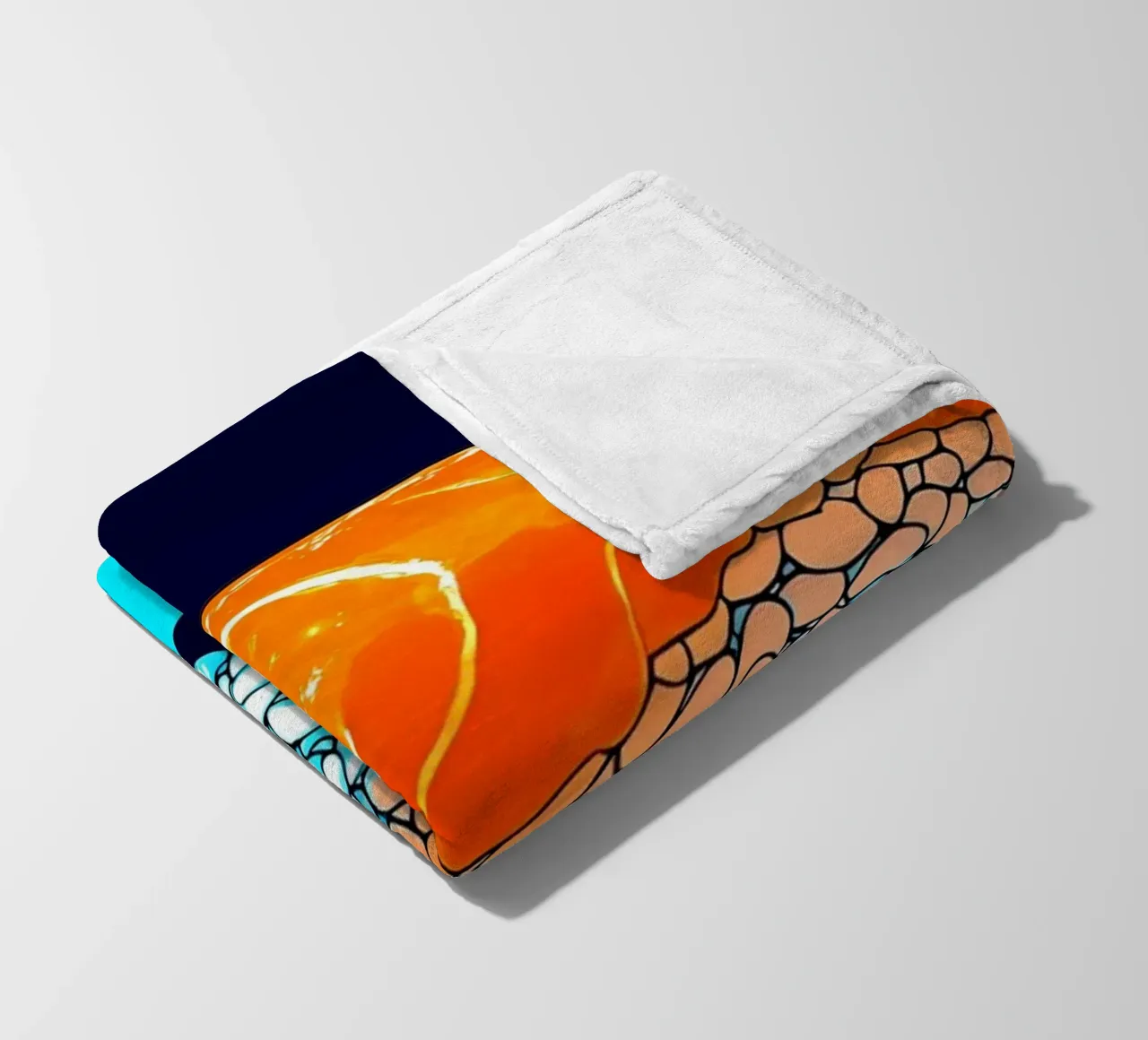 Sushi di salmone - Pop Art coperta in pile da ColorCrash Gallery
