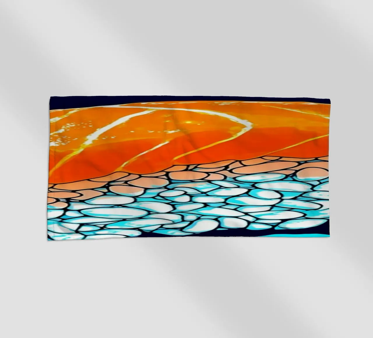 Sushi di salmone - Pop Art telo mare da ColorCrash Gallery