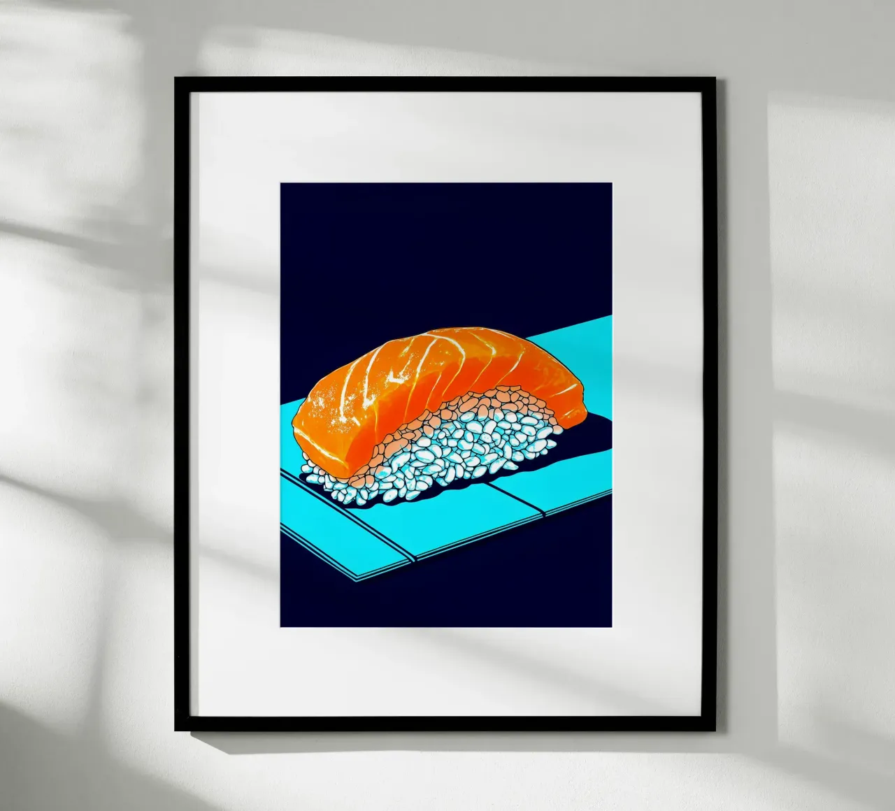 Sushi di salmone - Pop Art carta hahnemühle da ColorCrash Gallery