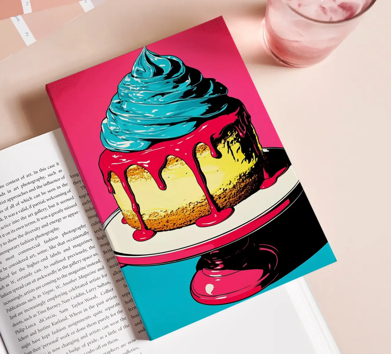 Cake - Pop Art notebook by ColorCrash Gallery