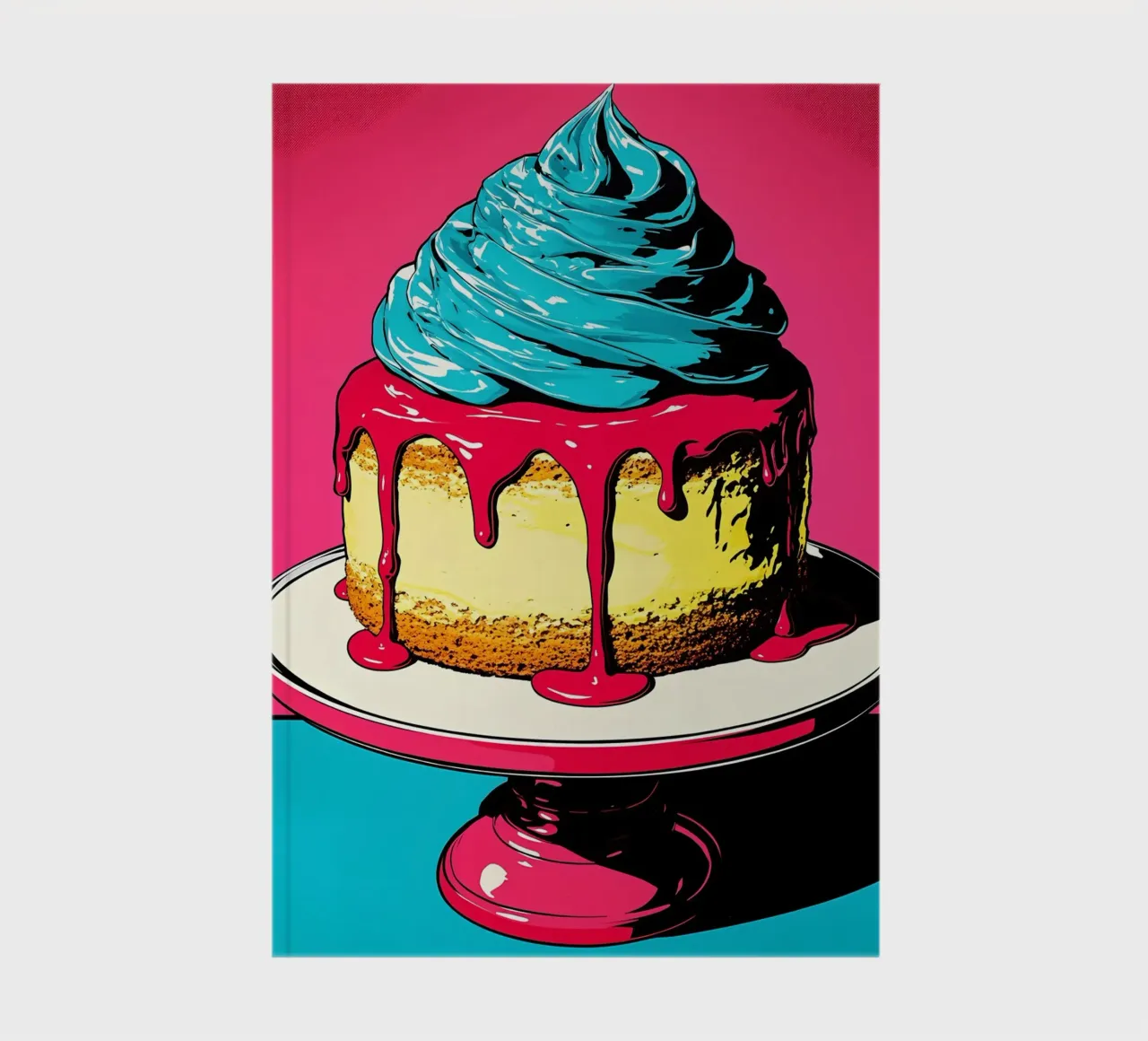 Cake - Pop Art notebook by ColorCrash Gallery