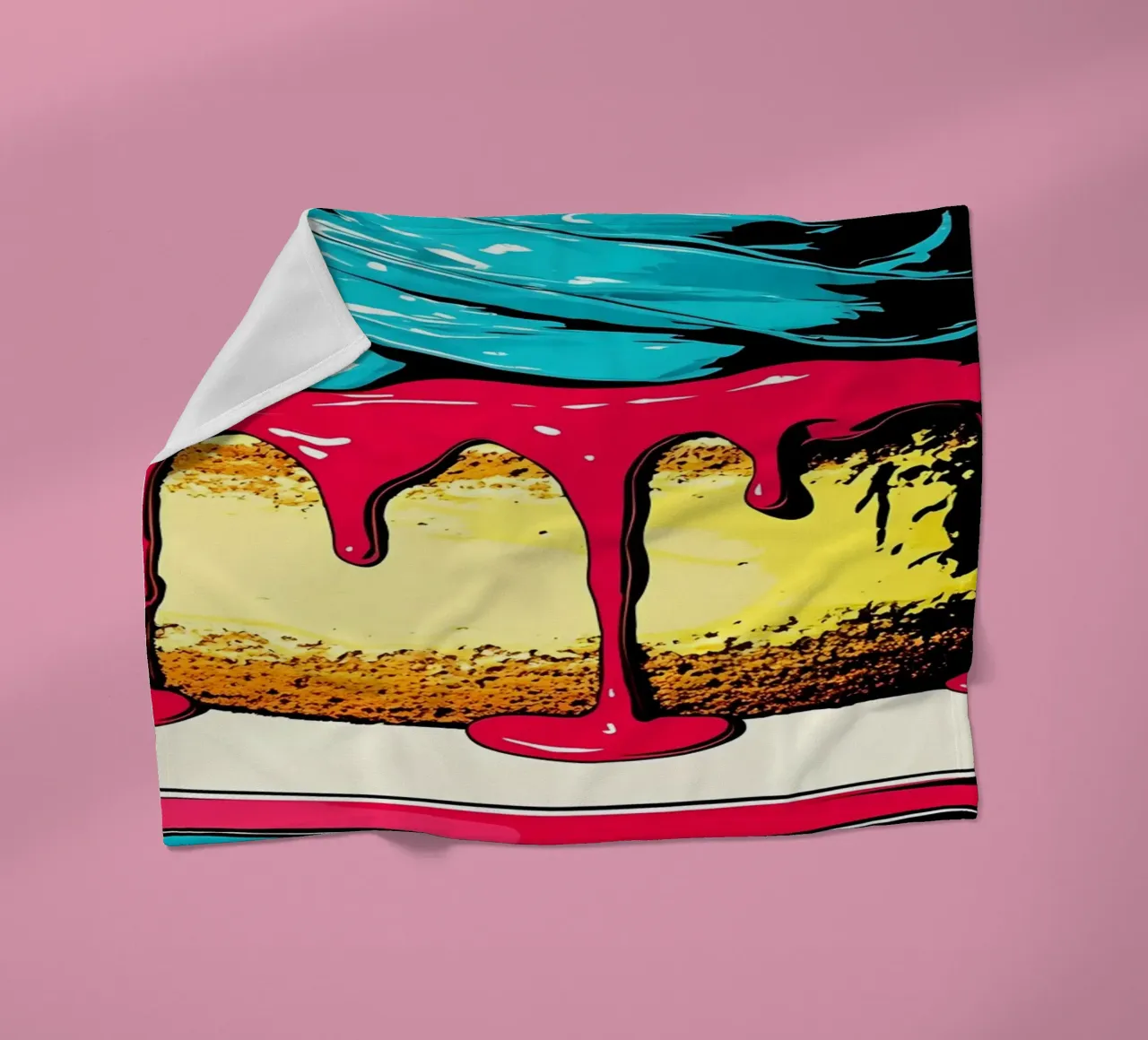 Torta - Pop Art coperta in pile da ColorCrash Gallery