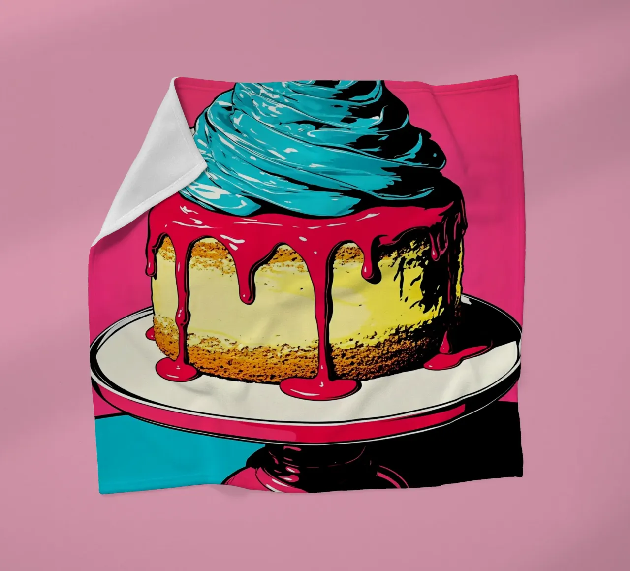 Torta - Pop Art coperta in pile da ColorCrash Gallery