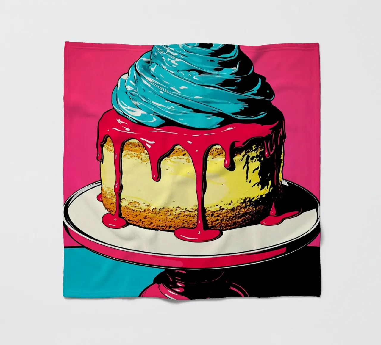 Torta - Pop Art coperta in pile da ColorCrash Gallery