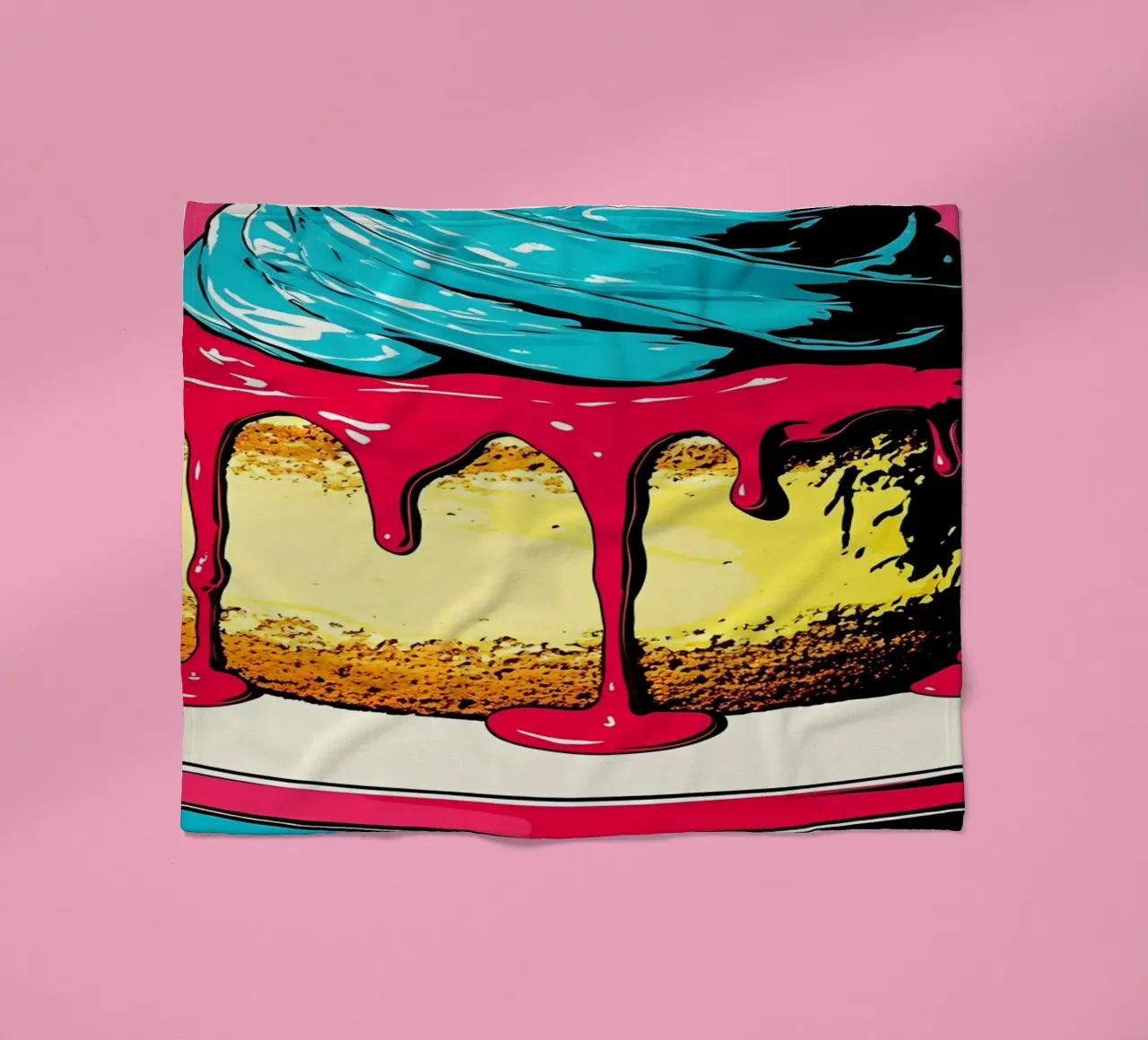 Torta - Pop Art coperta in pile da ColorCrash Gallery