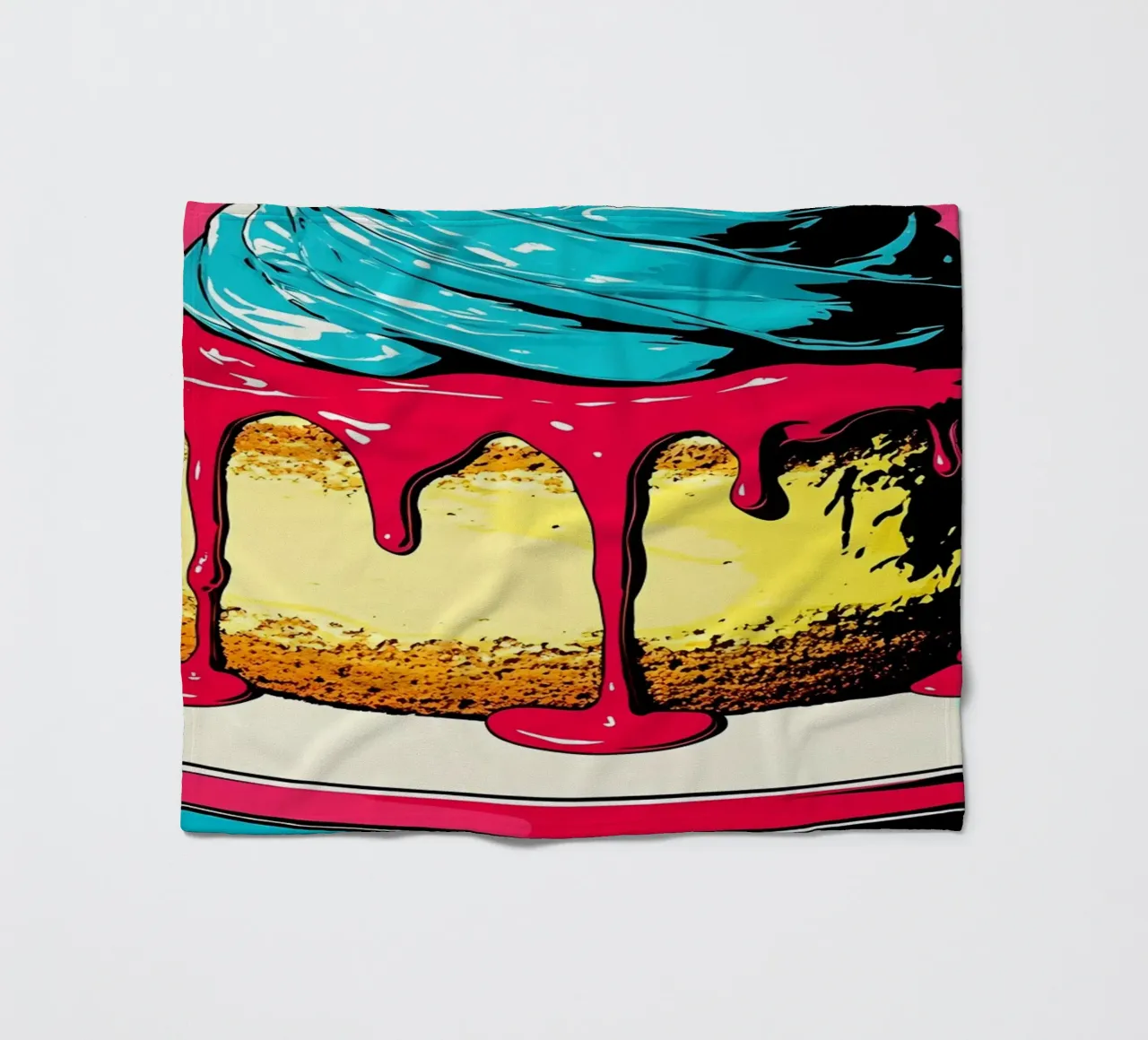 Torta - Pop Art coperta in pile da ColorCrash Gallery