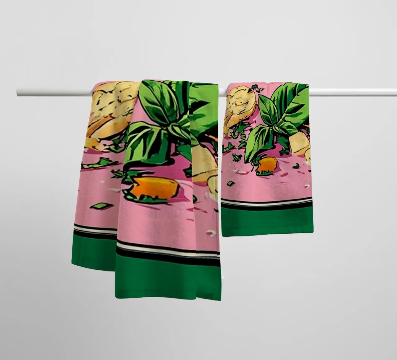 Pentola per zuppa di verdure - Pop Art asciugamano da bagno da ColorCrash Gallery