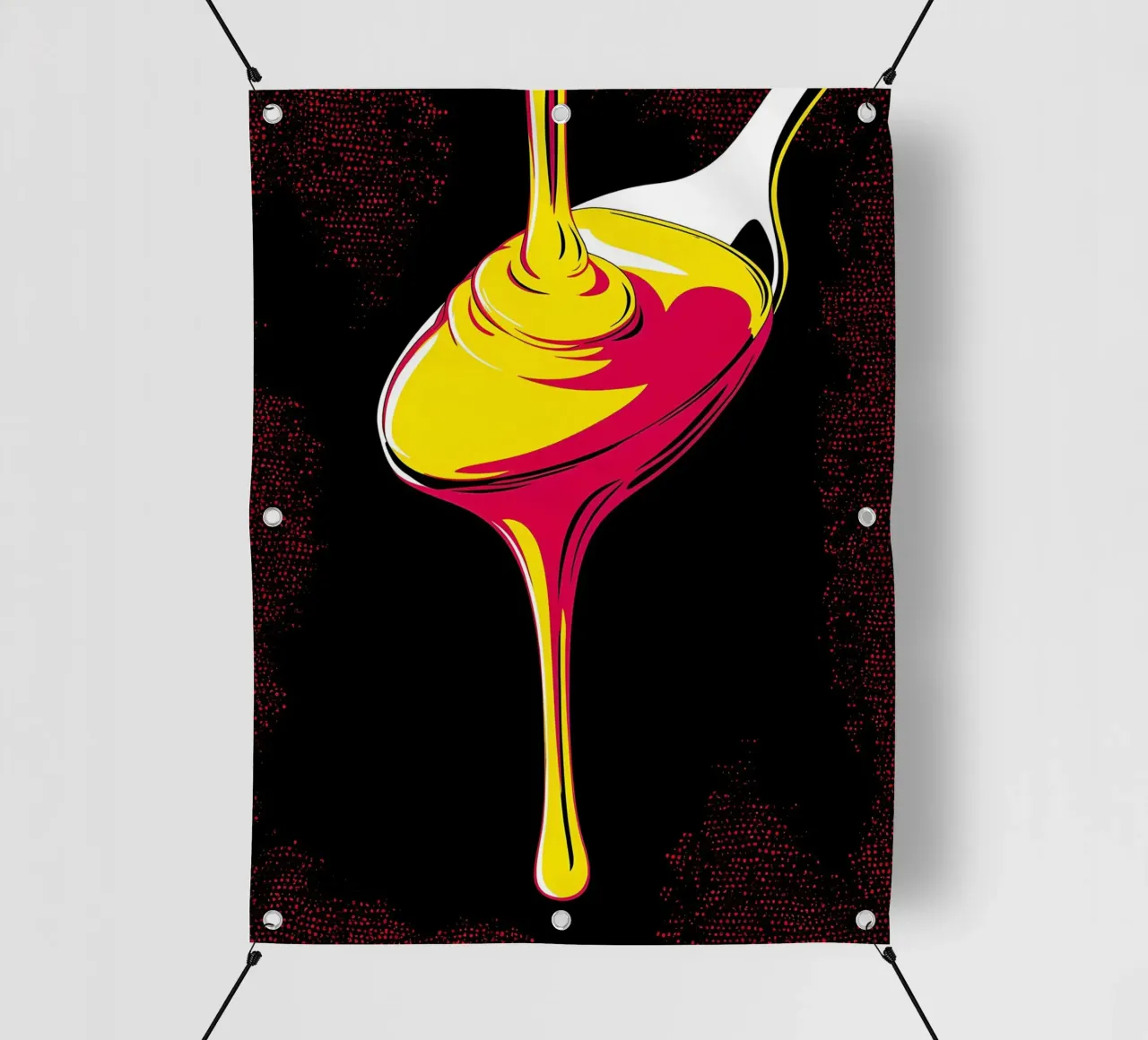 Cucchiaio che gocciola - Pop Art telo in pvc da ColorCrash Gallery