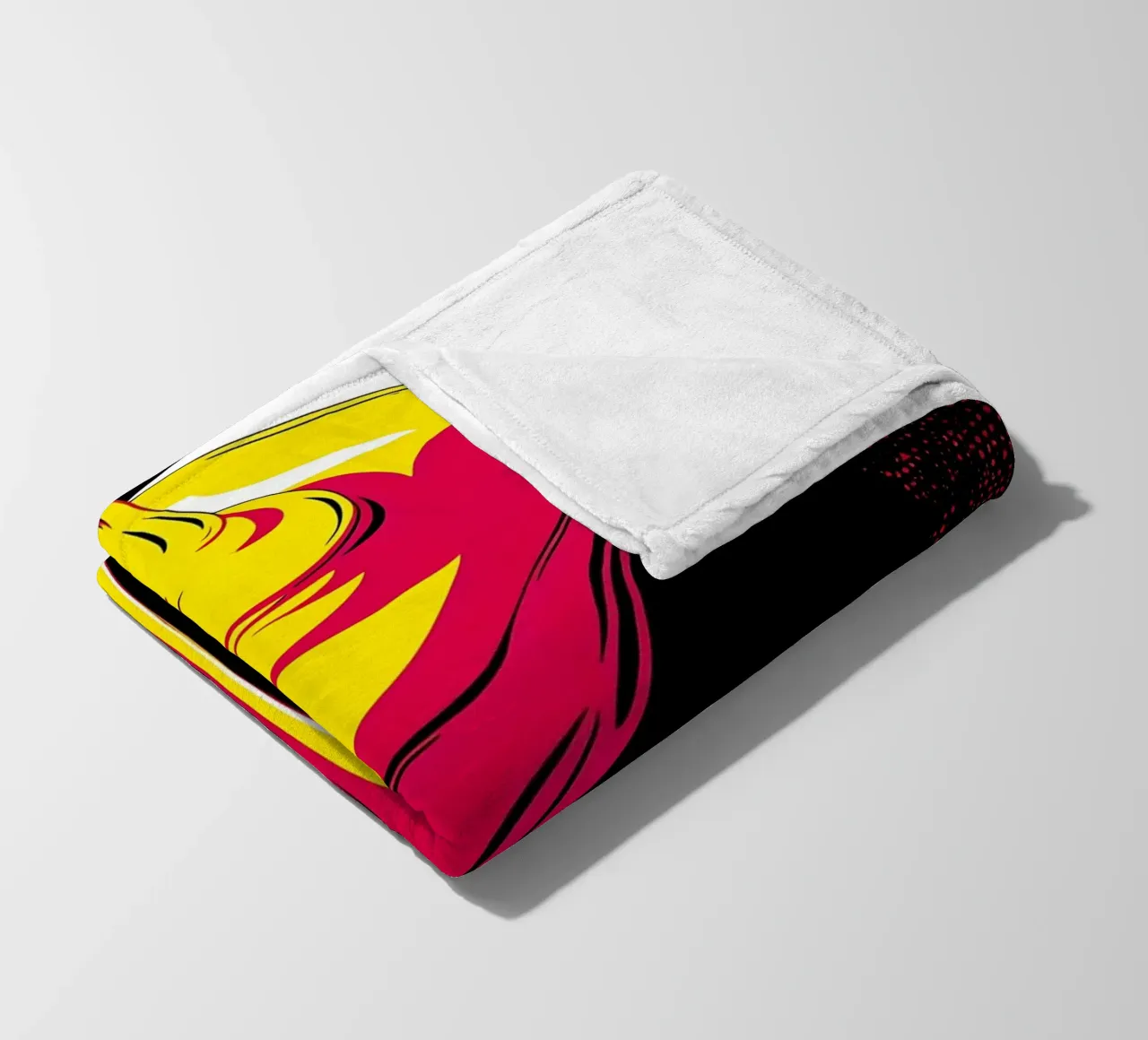Spoon Dripping - Pop Art fleece blanket by ColorCrash Gallery