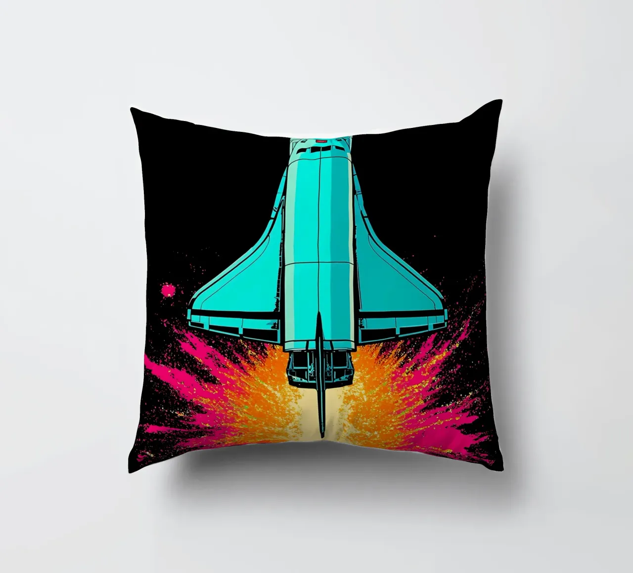 Navetta spaziale - Pop Art cuscino da ColorCrash Gallery