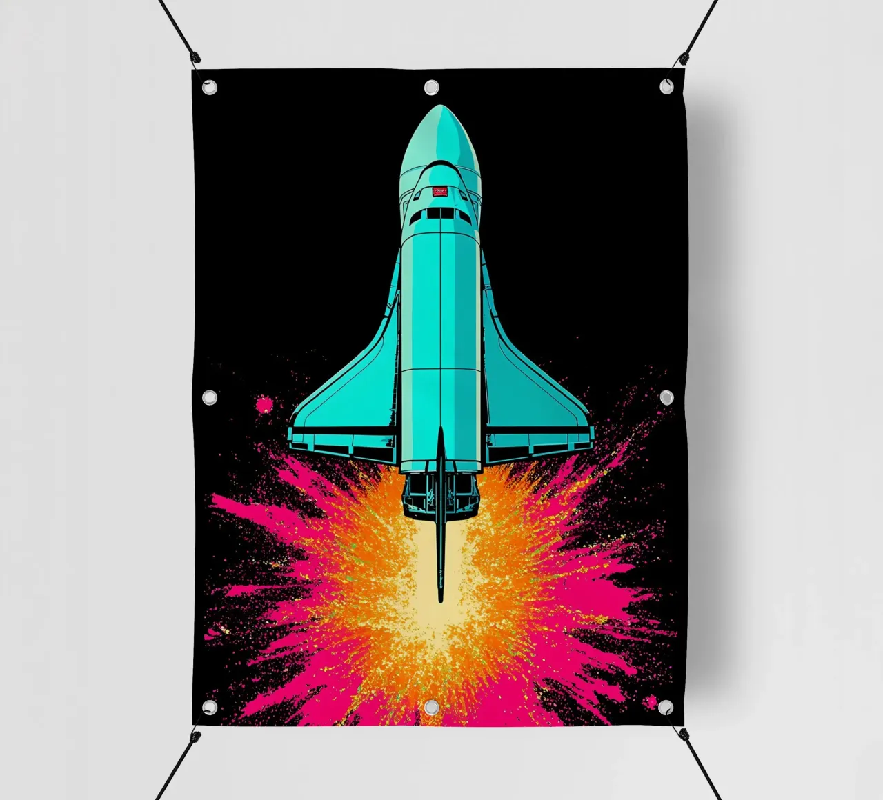 Navetta spaziale - Pop Art telo in pvc da ColorCrash Gallery