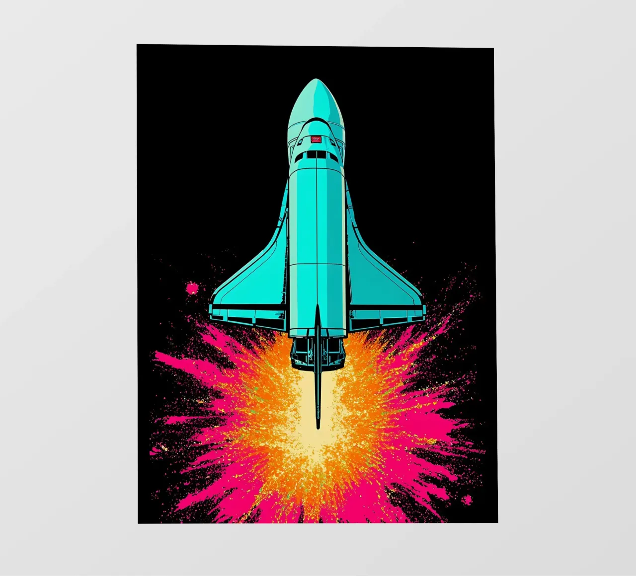 Navetta spaziale - Pop Art telo in pvc da ColorCrash Gallery