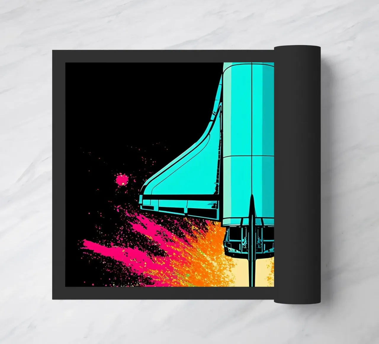 Navetta spaziale - Pop Art zerbino da ColorCrash Gallery