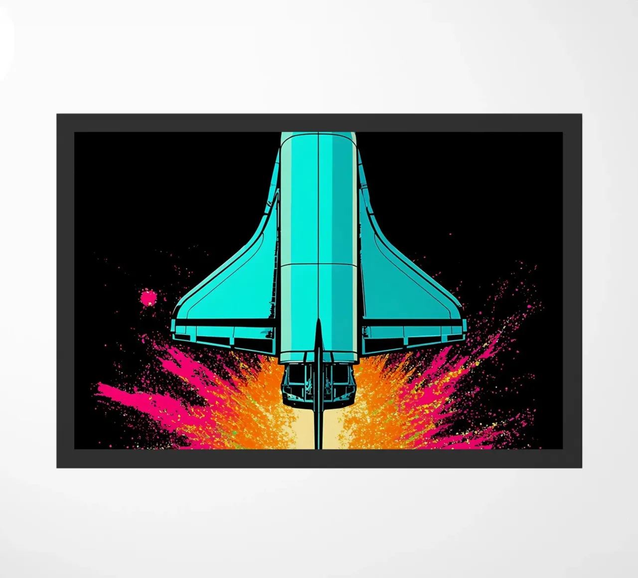 Navetta spaziale - Pop Art zerbino da ColorCrash Gallery